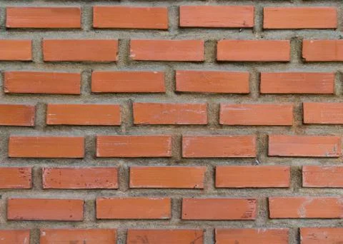 Red brick wall texture background Foto stock