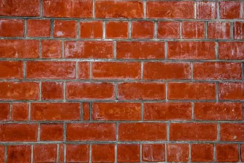 Red brick wall texture background material of industry building construction Stock Photos