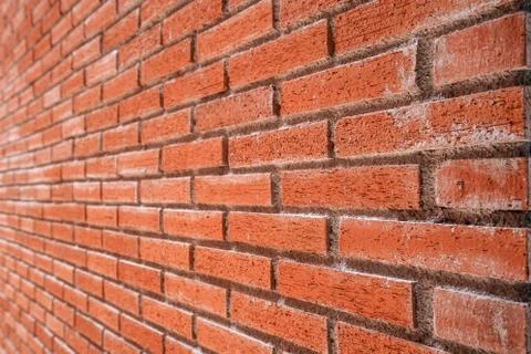 Red brick wall texture background Foto stock