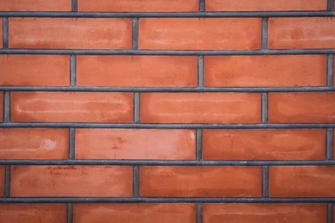Red brick wall texture background. Building materials. Pattern Stock Photos