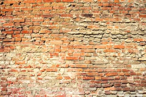 Red brick wall texture background Foto stock