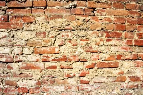 Red brick wall texture background Stock Photos