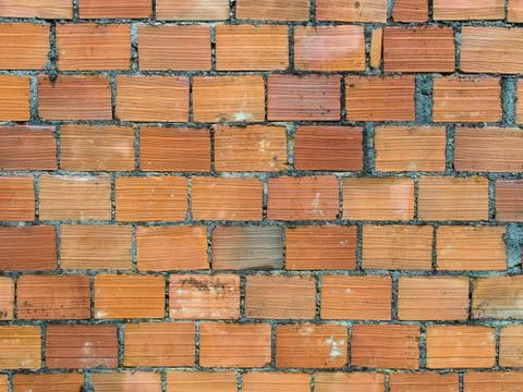 Red brick wall texture background Foto stock