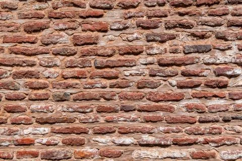 Red brick wall texture background. Stock Photos