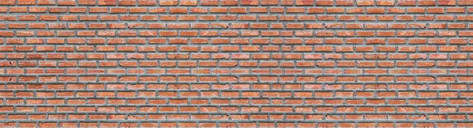 Red brick wall texture background in construction area clear background backg Stock Photos