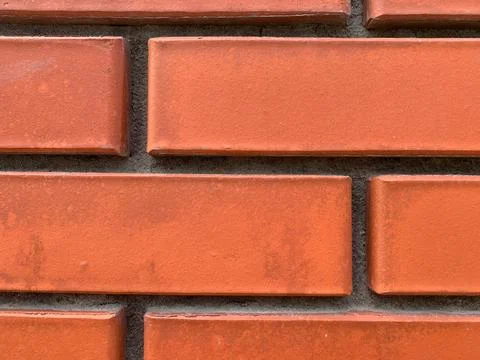 Red Brick Wall Texture Background Close Up Stock Photos