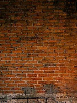 Red Brick Wall Texture Background Close Up Rustic Old Masonry Surface 库存照片