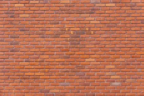 Red brick wall texture background seamless horizontal running bond masonry Stock Photos