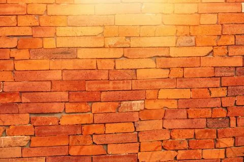 Red brick wall texture background.Decorative tiles.High quality photo. Stock Photos