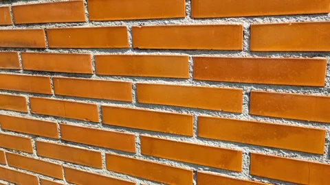 Red Brick Wall Texture Brickwork Pattern with Cement, and Architectural Bricks Stock Footage 309459755