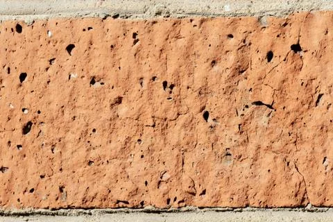 Red brick wall texture close up. Brick background 스톡 사진