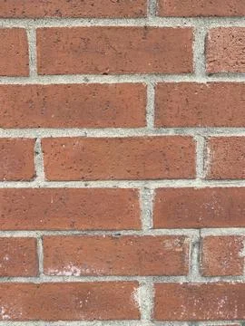 Red Brick Wall Texture Close-Up Stock Photos