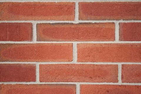 Red brick wall texture closeup 스톡 사진