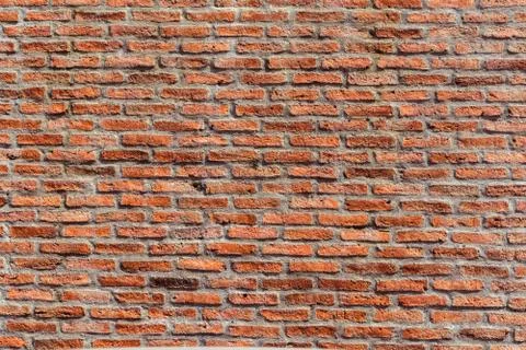 Red brick wall Texture Design. Empty red brick Background for Presentations and Stock Photos