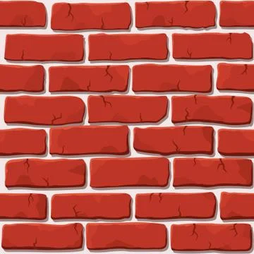 Red brick wall texture Stock Illustration
