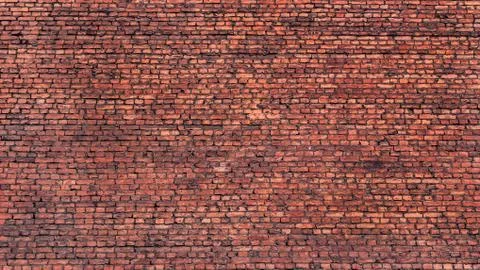 Red brick wall texture for interior design. Stock Photos