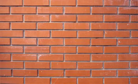 Red brick wall. Texture of old brown and red brick wall backgorund. Stock Photos