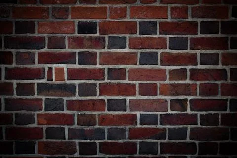 Red brick wall. Texture of old red-brown color background Fotos de archivo