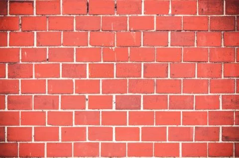 Red brick wall texture or background Stock Photos