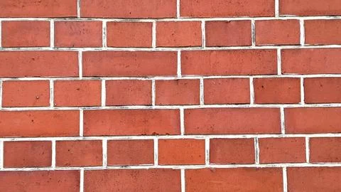 Red brick wall texture or brick wall background Foto stock