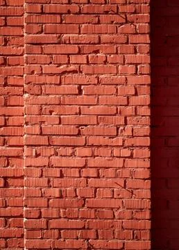 Red brick wall texture 스톡 사진