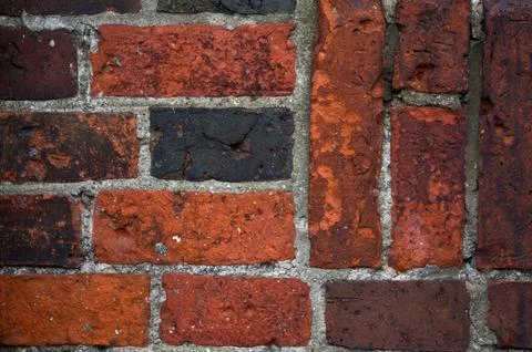 Red brick wall texture Stock Photos