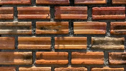 Red brick wall texture 写真素材