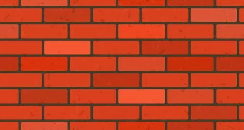 Red brick wall texture seamless pattern Stock Illustration