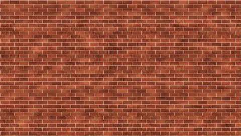 Red brick wall texture seamless pattern uniform lighting Stock Illustration