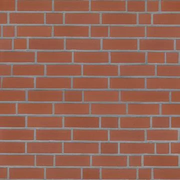 Red Brick Wall Texture With Stacked Bond Pattern Stock Photos