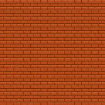 Red brick wall vector background Stock Illustration