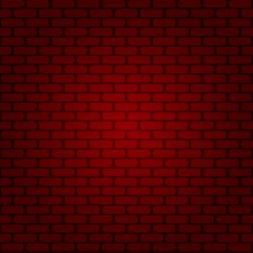 Red brick wall. Vector. Background texture for text. Stock Illustration