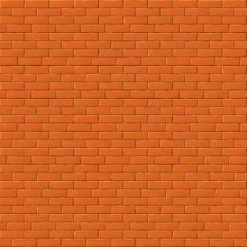 Red brick wall vector seamless background 스톡 일러스트