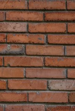 Red Brick Wall Vertical Frame Background Stock Photos