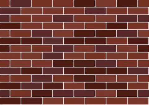 Red brick wallpaper Stock Illustration