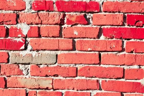 Red brick wallpattern Stock Photos