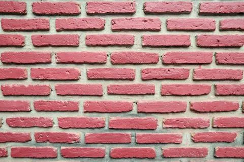 Red brick walls use for background. Stock Photos