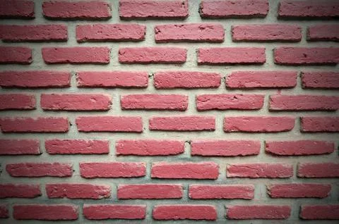 Red brick walls use for background. Stock Photos
