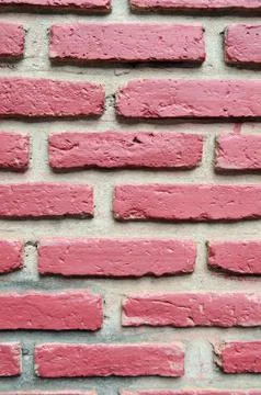 Red brick walls use for background. Stock Photos