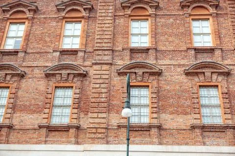 Red bricks building Stock Photos