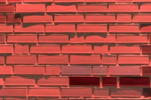 Red bricks at evening Stock Photos