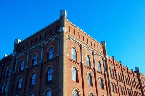 Red bricks palace Stock Photos