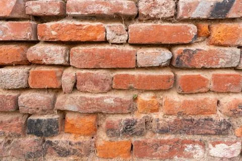 Red bricks texture and patterns 库存照片