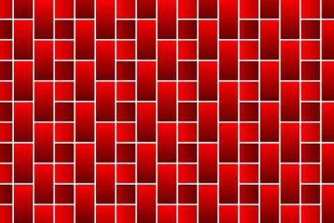 Red bricks - vector pattern Stock Illustration