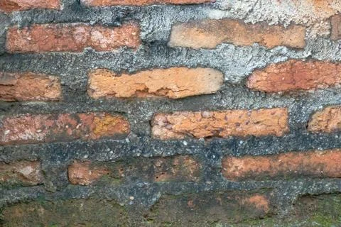 Red bricks wall for abstract texture background Stock Photos