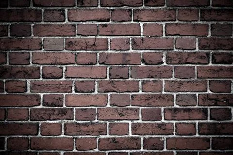 Red bricks wall background pattern. Vintage bricks brick wall texture surface Stock Photos
