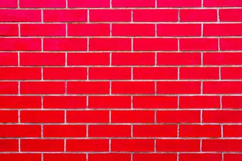 Red Bricks Wall Background Stock Photos