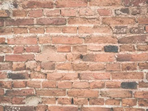 Red bricks wall pattern. Brick wall background texture. Stock Photos