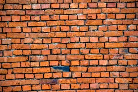Red bricks wall Stock Photos