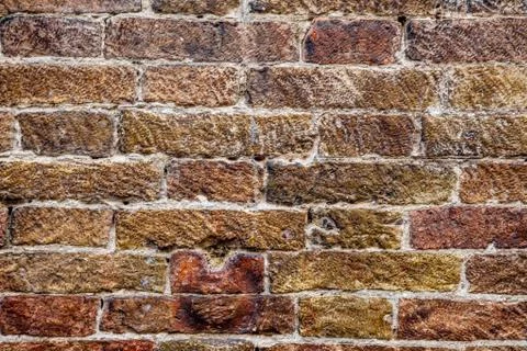 Red bricks wall Foto stock